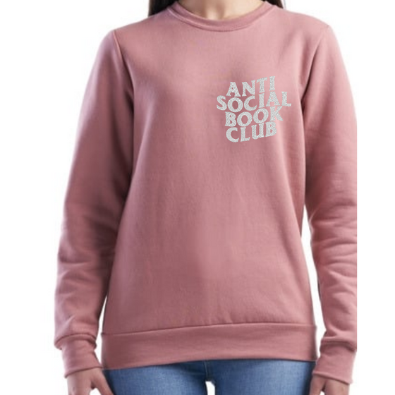 Anti Social Book Club | Adult Embroidered Sweatshirt