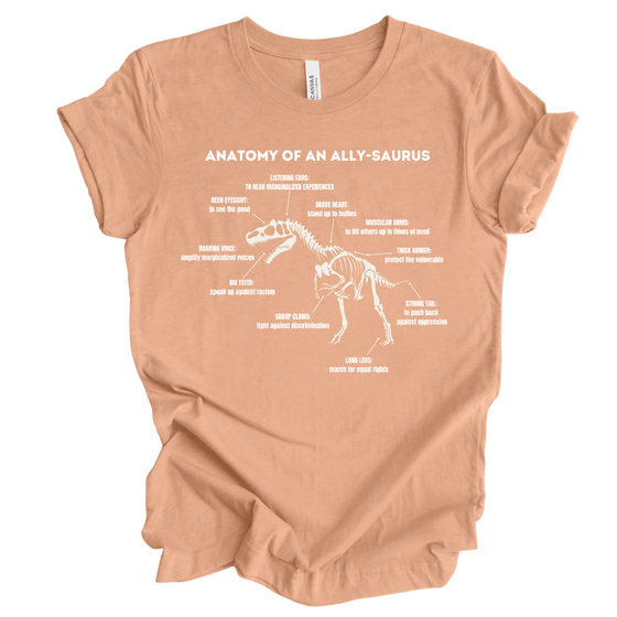 Anatomy of an ALLY-saurus © | Adult T-Shirt