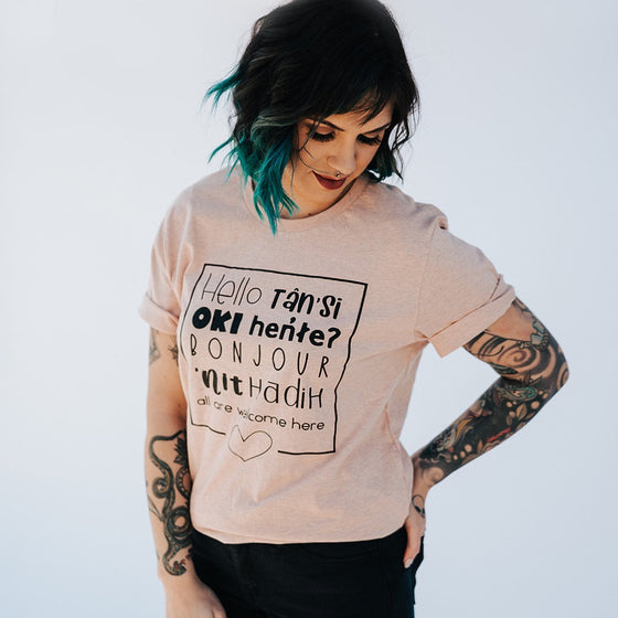 All Are Welcome Here | Adult T-Shirt