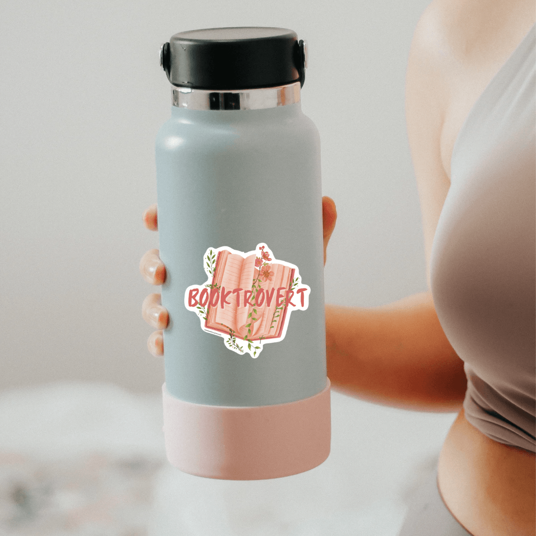 Booktrovert | Die Cut Sticker - S & K Collective