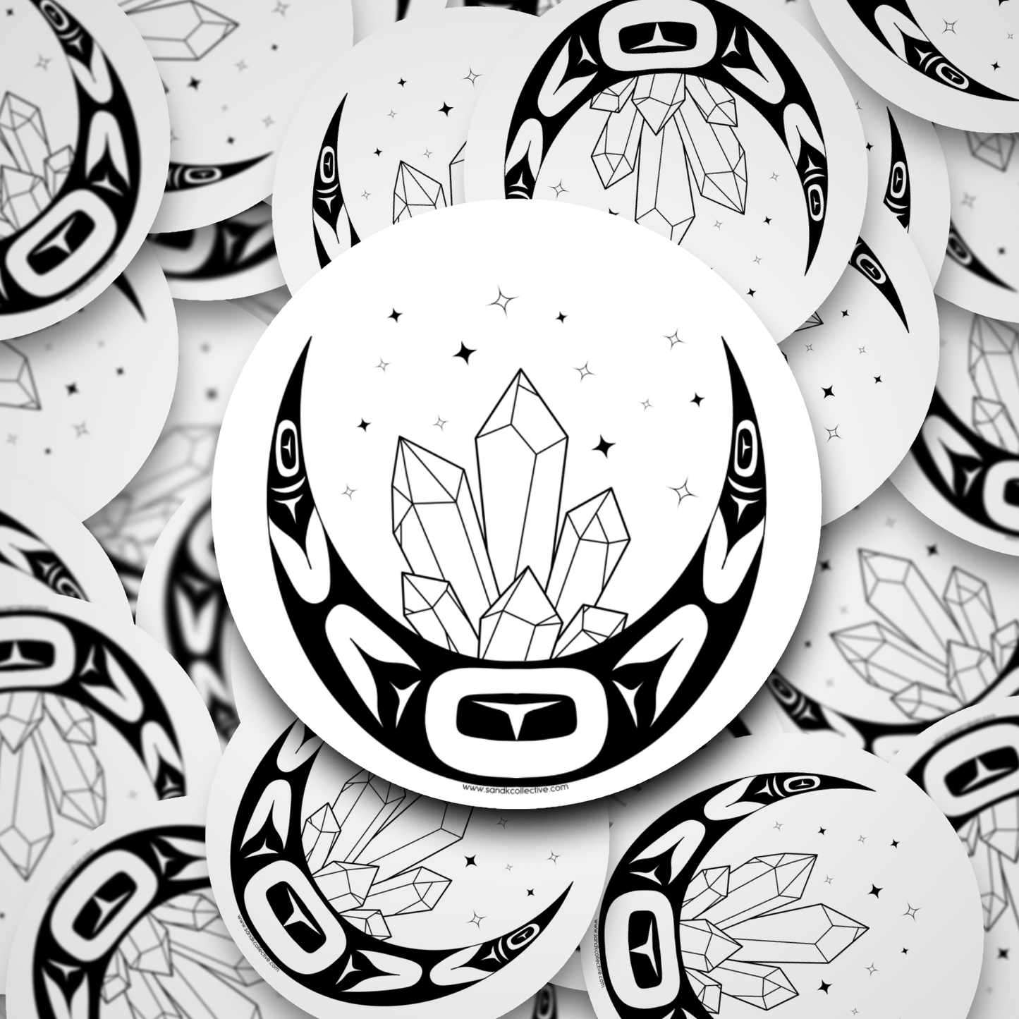 Crystal Moon | Die Cut Sticker - S & K Collective
