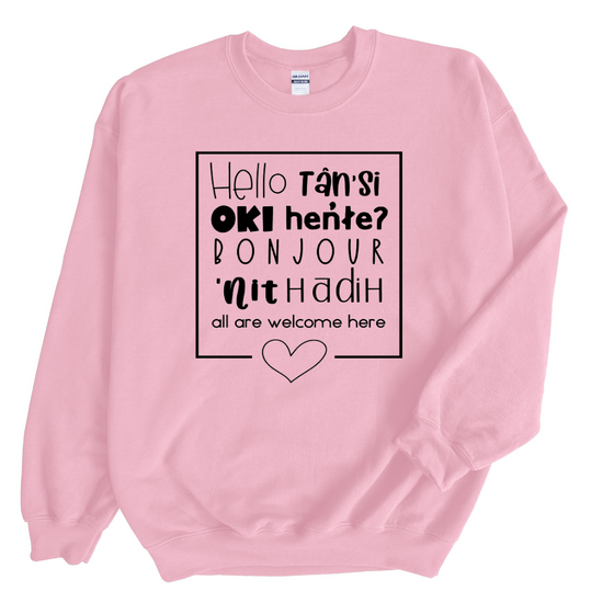 All Are Welcome Here | Adult Sweatshirt