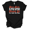 Dear Santa if Spicy Books put me on the naughty list | Adult T-Shirt