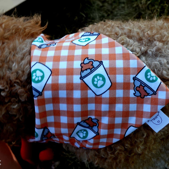 Pup Cup Plaid | Dog Bandana