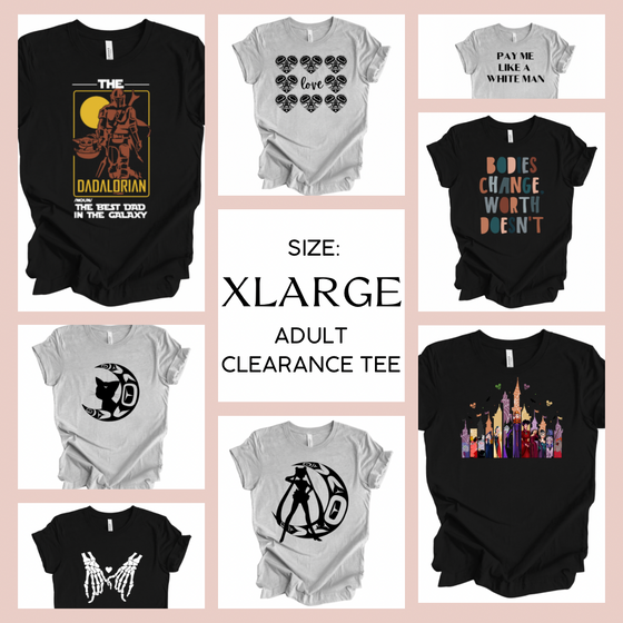 XL Clearance Adult T-Shirt