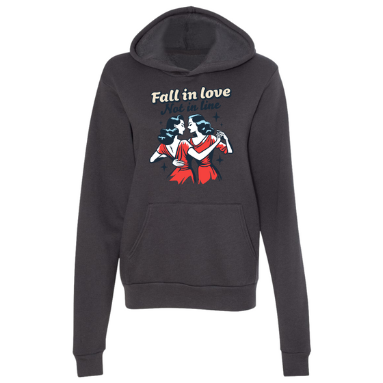 Fall in Love not in Line | Adult Sweatshirt