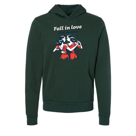 Fall in Love not in Line | Adult Sweatshirt