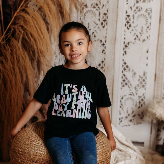 A Beautiful Day for Learning | Kids T-Shirt
