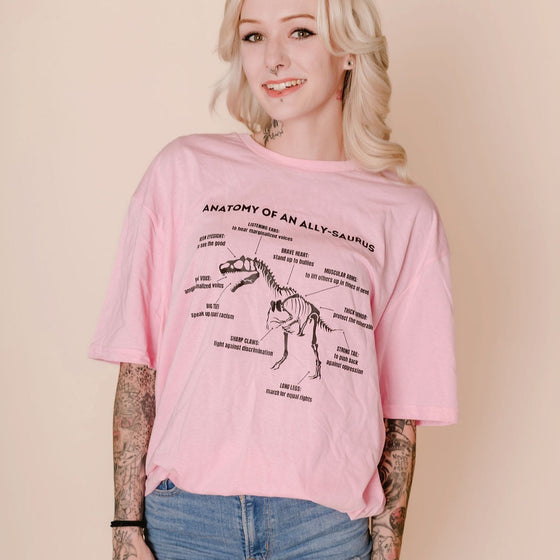 Anatomy of an ALLY-saurus © | Adult T-Shirt