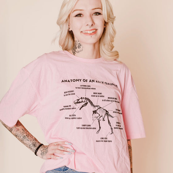 Anatomy of an ALLY-saurus © | Adult T-Shirt