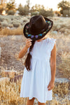 Samples Indigenous Floral felt hat