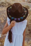 Samples Indigenous Floral felt hat