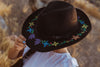 Samples Indigenous Floral felt hat