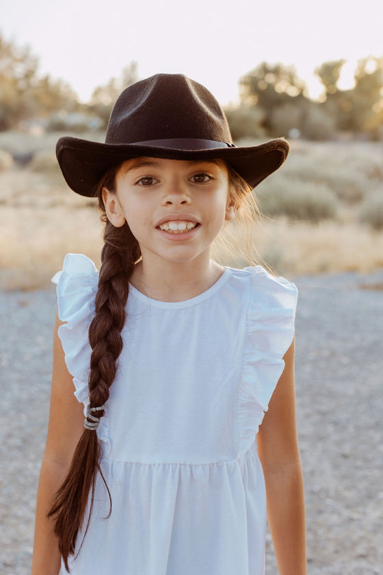 Samples Indigenous Floral felt hat