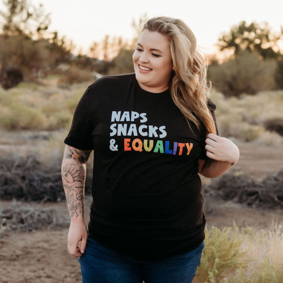 Naps Snacks Equality | Adult T-Shirt