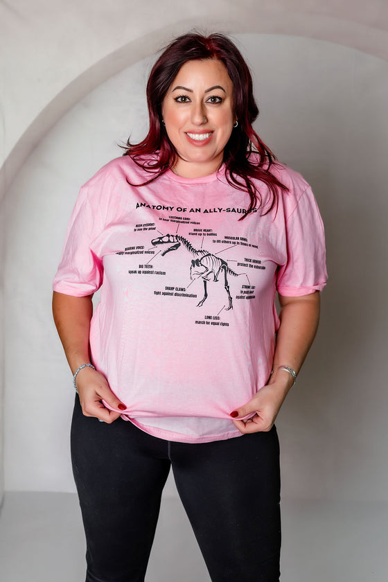 Anatomy of an ALLY-saurus © | Adult T-Shirt