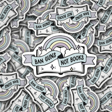  Ban Guns not Books | Die Cut Sticker