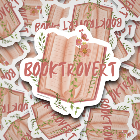 Booktrovert | Die Cut Sticker