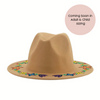 Indigenous Floral felt hat