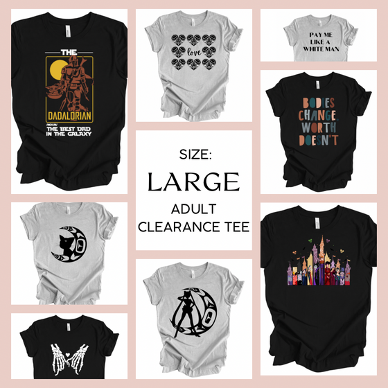 Large Clearance Adult T-Shirt