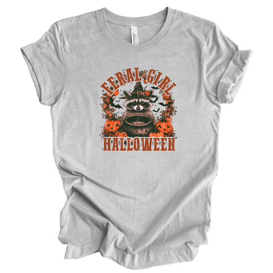 Feral Girl Halloween | Adult T-Shirt