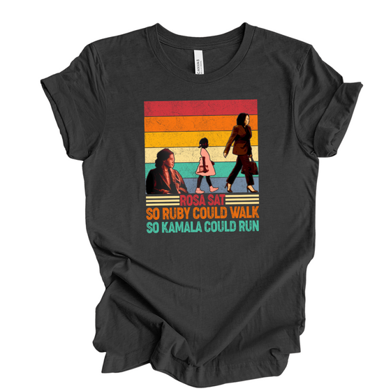 So Kamala could run| Adult T-Shirt