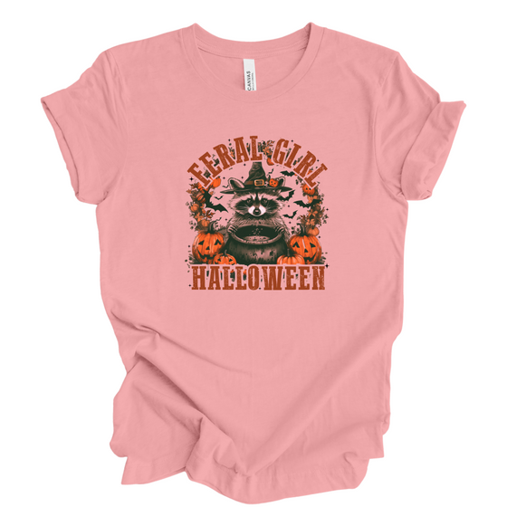 Feral Girl Halloween | Adult T-Shirt