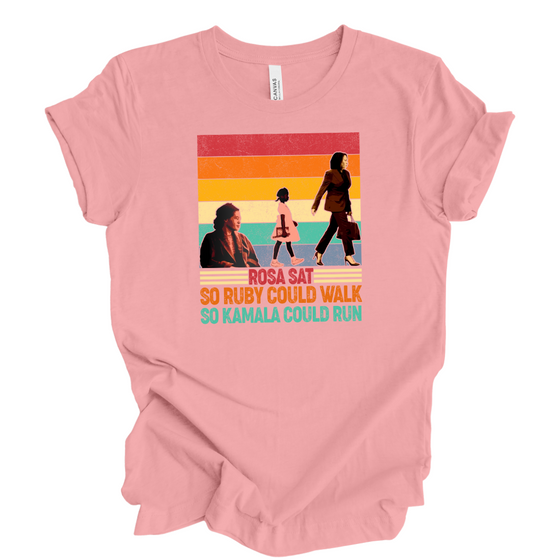 So Kamala could run| Adult T-Shirt