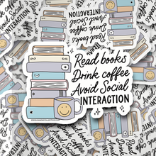  Read Books Drink Coffee | Die Cut Sticker