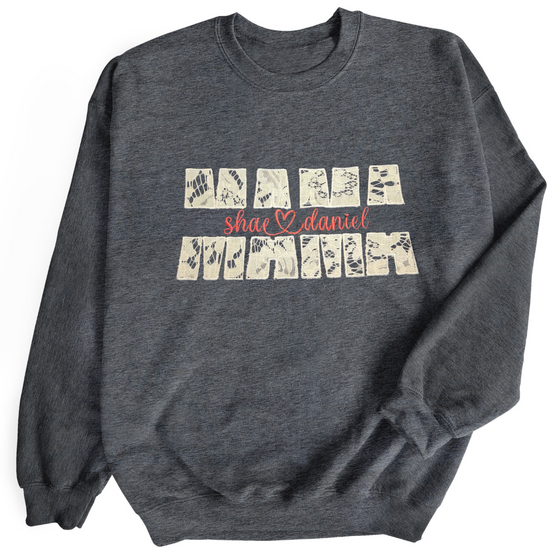 Lace Mama Embroidery | Adult Sweatshirt