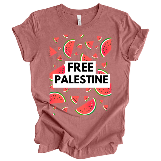 Free Palestine Watermelon | Adult T-Shirt