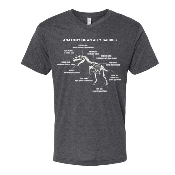 Anatomy of an ALLY-saurus © | Adult T-Shirt