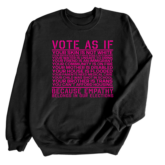 Vote As If | Adult Sweatshirt