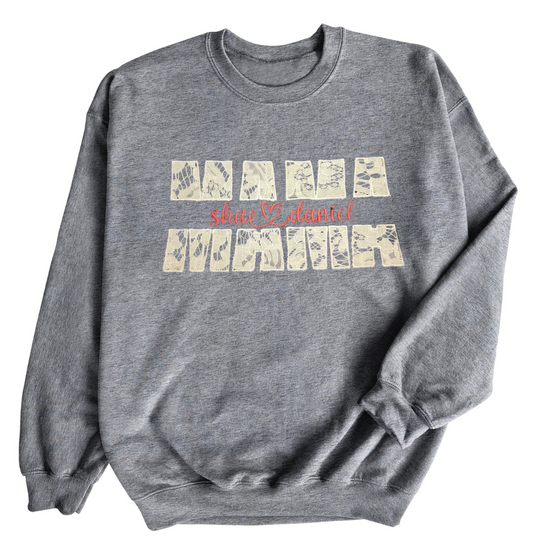 Lace Mama Embroidery | Adult Sweatshirt