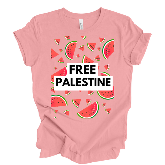 Free Palestine Watermelon | Adult T-Shirt