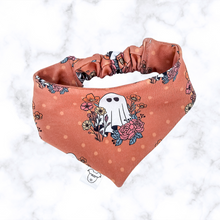  Pumpkin Floral Ghosts | Dog Bandana