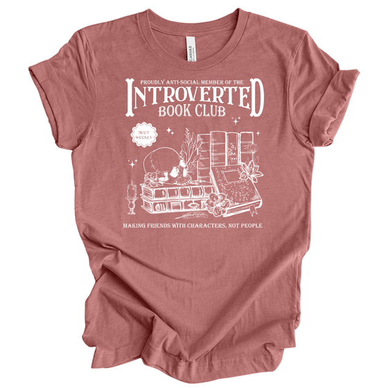 Introverted book Club | Adult T-Shirt