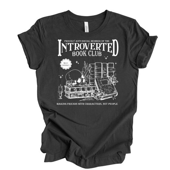 Introverted book Club | Adult T-Shirt