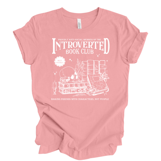 Introverted book Club | Adult T-Shirt