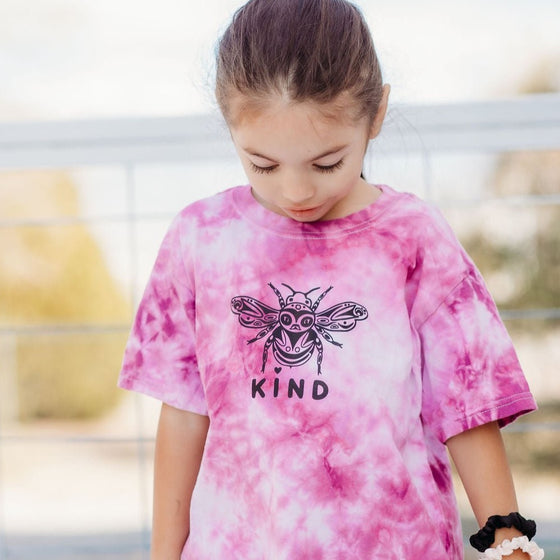 Bee Kind Hand Dyed | Kids T-Shirt - S & K Collective