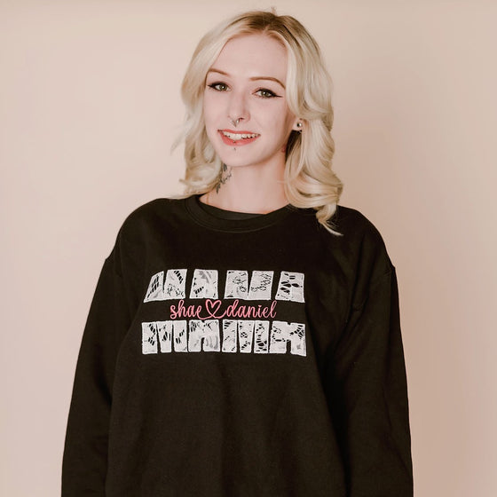 Lace Mama Embroidery | Adult Sweatshirt