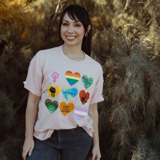 Social Justice Hearts | Adult T-Shirt
