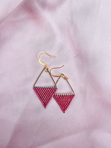  Triangle Dangles Cranberry Red