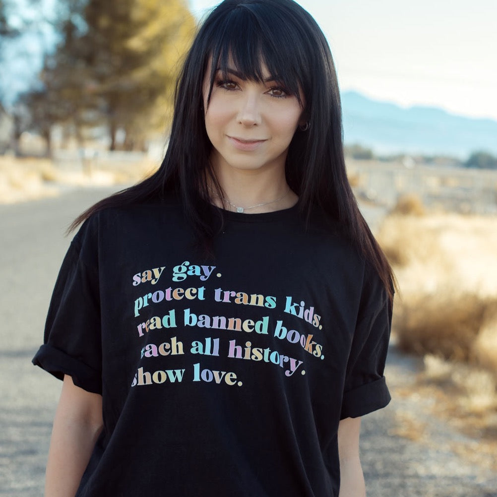 Say Gay | Adult T-Shirt - S & K Collective