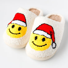  Happy Christmas Smiley | Faux Sherpa Slippers