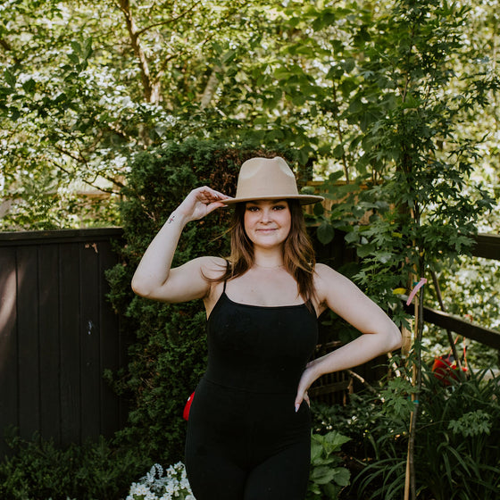 Indigenous Floral felt hat