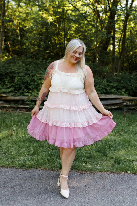 Ombre baby doll Dress