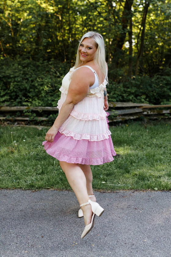 Ombre baby doll Dress