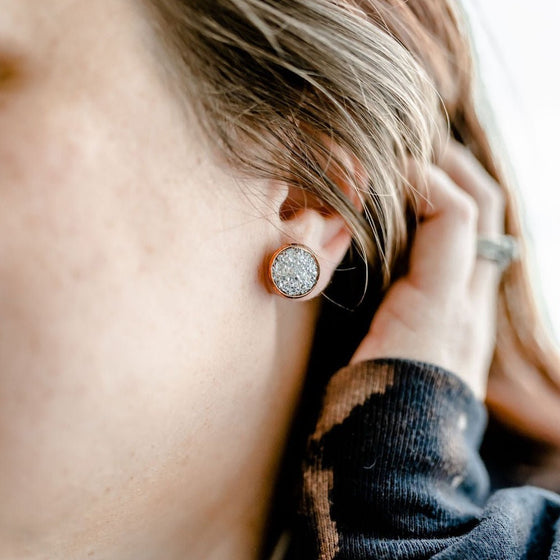 Silver Stardust | 12mm Earrings