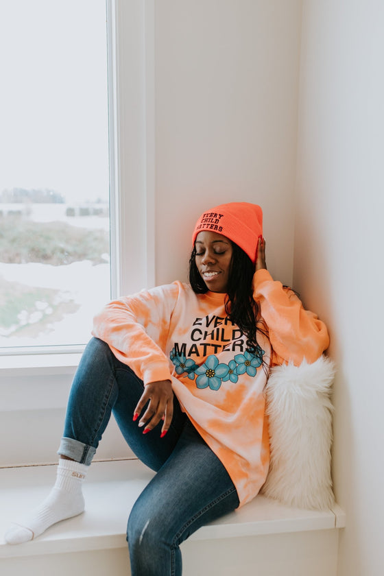 2023 Every Child Matters Hand Dyed Orange | Adult Sweatshirt - S & K Collective